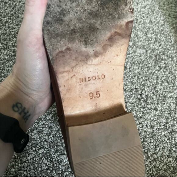 Nisolo Leather Chelsea Ankle Boot Cognac Brown Size 9.5 - Picture 6 of 7